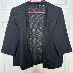 Reitmans Cardigan 3/4 Sleeves  Boxy Black Size Large